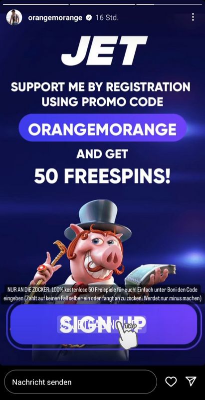 OrangeMorange auf Social Media